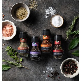 Tuscanini Premium Peppercorn Medley Spice Grinder, 1.41oz | Freshly Ground Pepper | Product of Italy