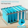 Nordun Plastic Hanging File Folder Extra Capacity,12 Pack Reinforced Hang