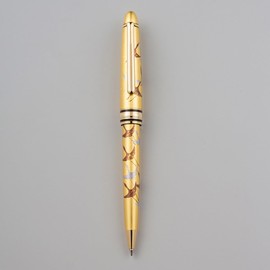[Select as a Gift for Japan-US Summits] Makie Ballpoint Pen Thousand Cranes (Gold)