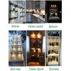 MoKongFu Black Finish Under Cabinet Puck Light 3W Mounted LED