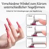 YUWJOOWEE False Nail Clippers Gel Nails Set with 10 Magnets