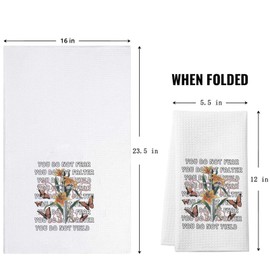 BAUNA Acotar Kitchen Towel SJM Merch You Do Not Fear Dishes Towel Rhysand Tea Towel Bookworm Kitchen Decor Housewarming Gift (Yield Towel)