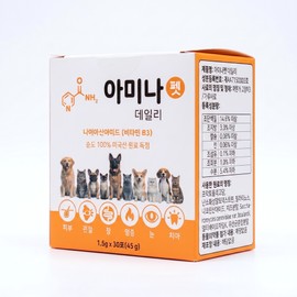 Bae Seok-cheol's Amina Pet High-content Vitamin B3 Niacinamide Dog Cat Joint Coat Comprehensive Nutrient / 배석철의 아미나펫 고함량 비타민B3 나이아신아마이드 강아지 고양이 관절 피모 종합 영양제