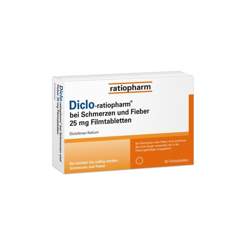 Diclo-ratiopharm 25 mg 5 x 20 Tablets Economy Pack Including
