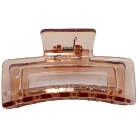 Topkids Accessories Open Hair Claw Clips for Women and Girls, Hair Accessories for Women, Large Hair clips, Hair Styling Tools, Hair Clips Women, Large Claw clips (Rectangle Copper)