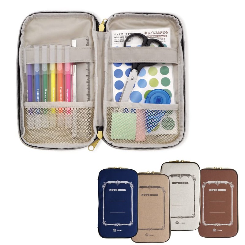 M Plan 010141-14 Swallow x CUBIX Pen Case, Gray