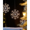 WeRChristmas Snowflake Christmas Window Silouette, Multi-Colour, 1cm