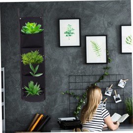 CIYODO Planter Multi-Pocket Wall Hanging Bag Felt Planting System for Use Sturdy Breathable Design for Thriving Flowers and Plants
