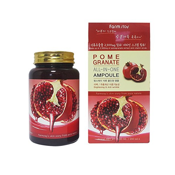 Farm stay Pomegranate All In One Ampoule 250ml[8.45Oz]Anti-Wrinkle, Whitening,All Skin Types