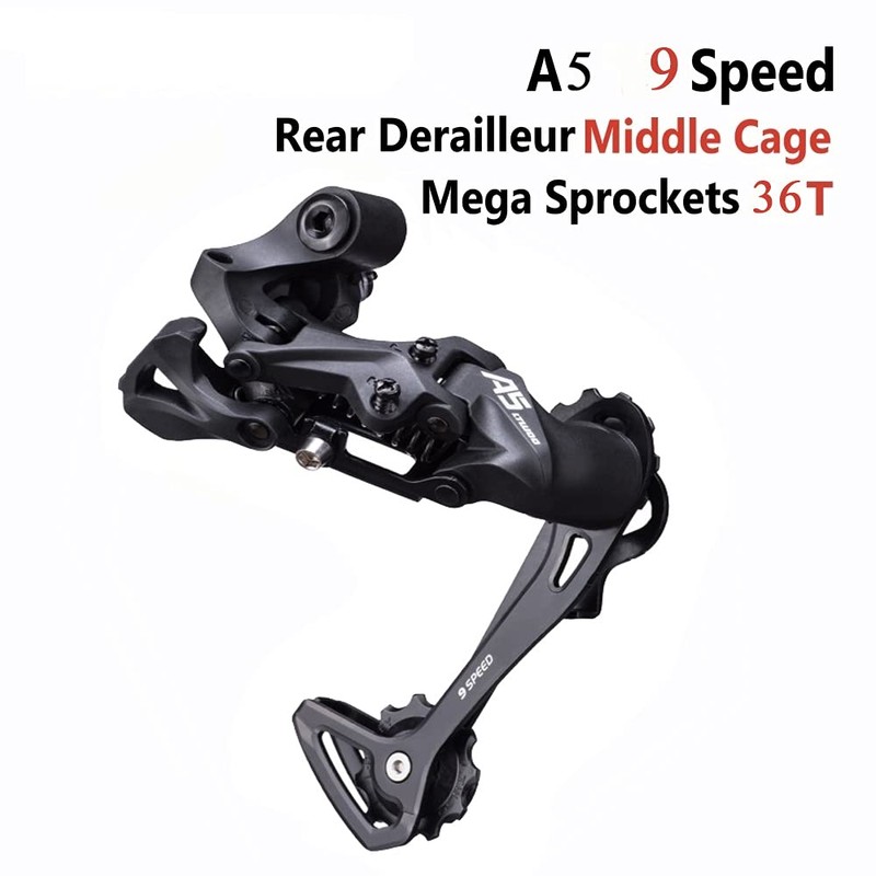 CNCLOL Gear Lever, Bicycle Rear Derailleur 9 Speed Set for