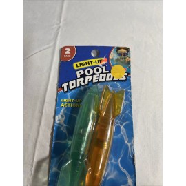 Light Up Pool Torpedoes Orange/blue