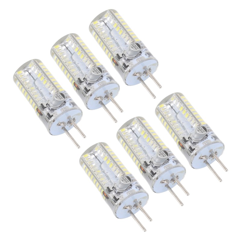 6Pcs GY6.35 LED Bulbs 5W AC 12V Warm White 2700