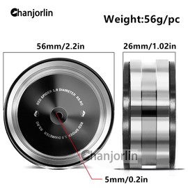 Chanjorlin 1.9 RC Beadlock Wheels Rims 12mm Hex Aluminum Alloy 1/10 Mud Crawler Tires Hubs for 1:10 Rock Crawler Car Axial SCX10 90046 Tamiya CC01 RR10 RC4WD Redcat Gen8 Traxxas TRX4 4PCS (Black)