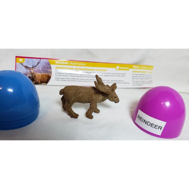 Yowie Reindeer Collectible Miniature Figurine Animal with Superpowers Collection