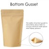 RIGHTPAK Kraft Paper Bag with Resealable Zipper - Stand Up