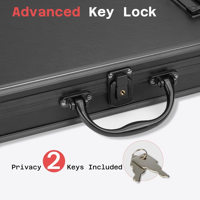 Sooez Key Lock Clipboard Storage Box, Heavy Duty Clipboard with
