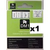 1X Compatible Labelling Tape 12mm X 7m - Black ON White 45013. S0720530