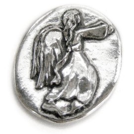 Basic Spirit Angel / Guardian Pocket Token (Coin) Handcrafted Pewter Home Lead-Free CN-3
