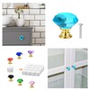 Crystal Drawer Knobs from Hotooldo -30mm Gold Base Glass Drawer