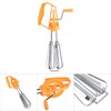 Egg Beater,Rotary Hand Whip Whisk Stainless Steel Egg Beater Mixer
