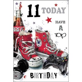 Jonny Javelin Boy Age 11 Today Have A Top Birthday Card - Gaming