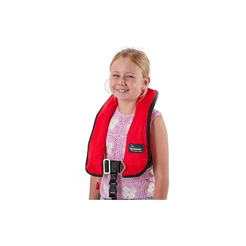Bluewave Red Childs 150N Automatic Lifejacket with Harness