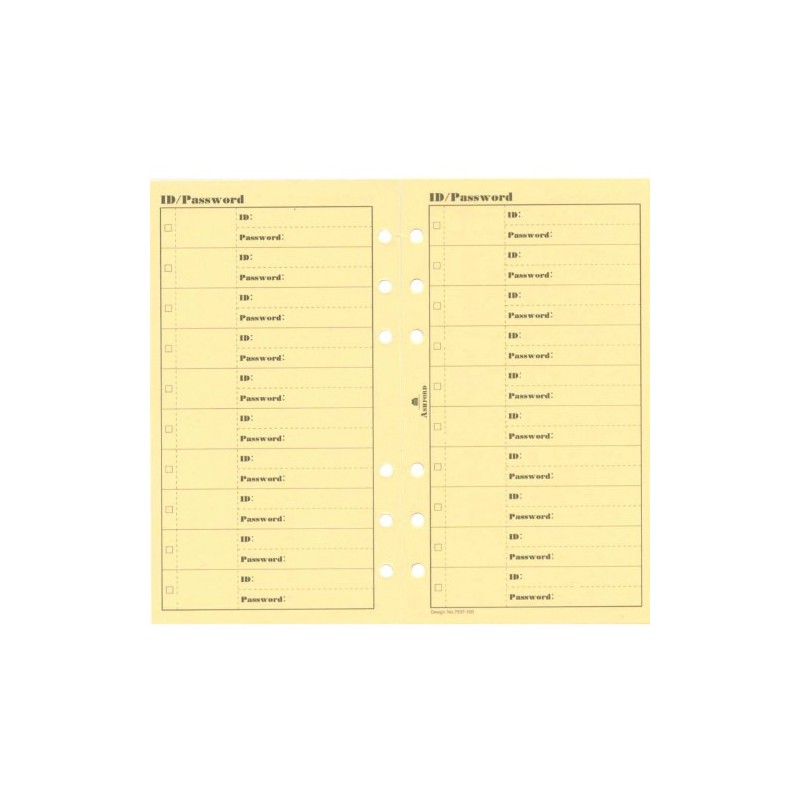 Bible ID/Password (Grace) 5sheets 7537-100