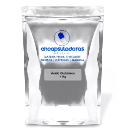 Encapsuladoras México Acido Glutamico, Puro, 1 Kg Sabor Natural