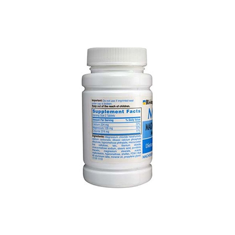 Rising Mag64 Magnesium Chloride with Calcium Tablets, 60 Count (Pack