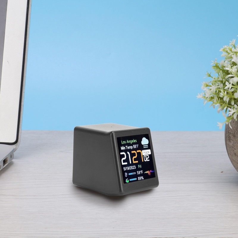 WiFi Clock with LCD Display, DIY Programming Digital Clock, Crypto