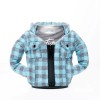 Puffin Drinkwear Flannel Koozie Blue