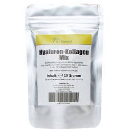 Hyaluronic Acid Collagen Mixture Powder (10 g) for Making Yourself Highly Dosed Concentrated Hyaluronic Acid Cream Gel Serum Concentrate Moisture