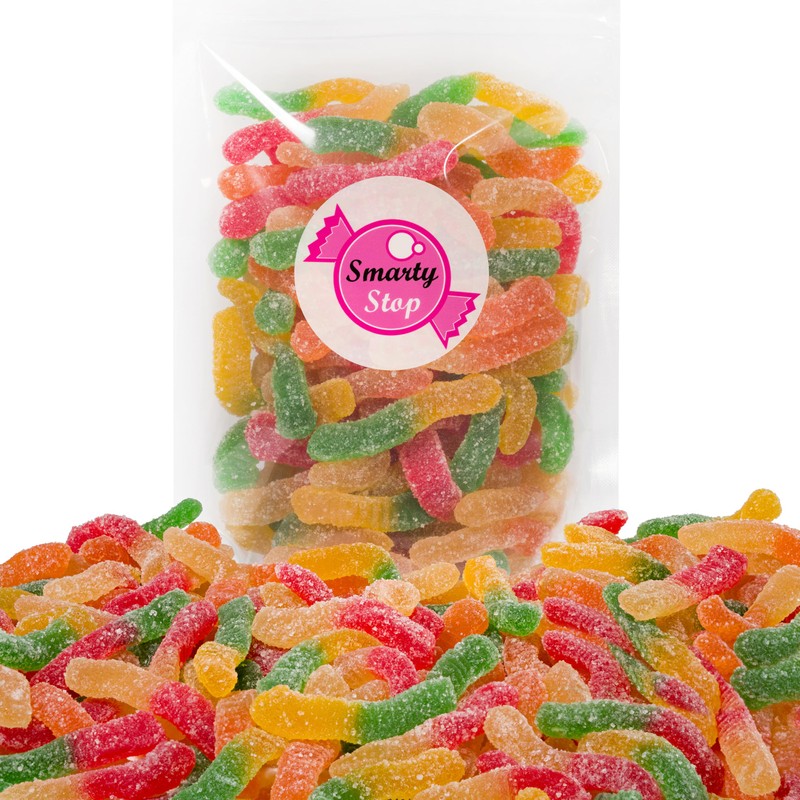 Smarty Stop Gummy Worm Candy – Edible Fruity Flavored Confectionery