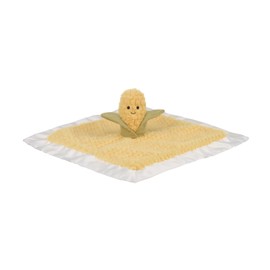 Apricot Lamb Yellow Corn Soft Safety Blanket Comforter for Babies, Soothing Blanket for Baby Boys and Girls, 35 x 35 cm for Infants and Toddlers