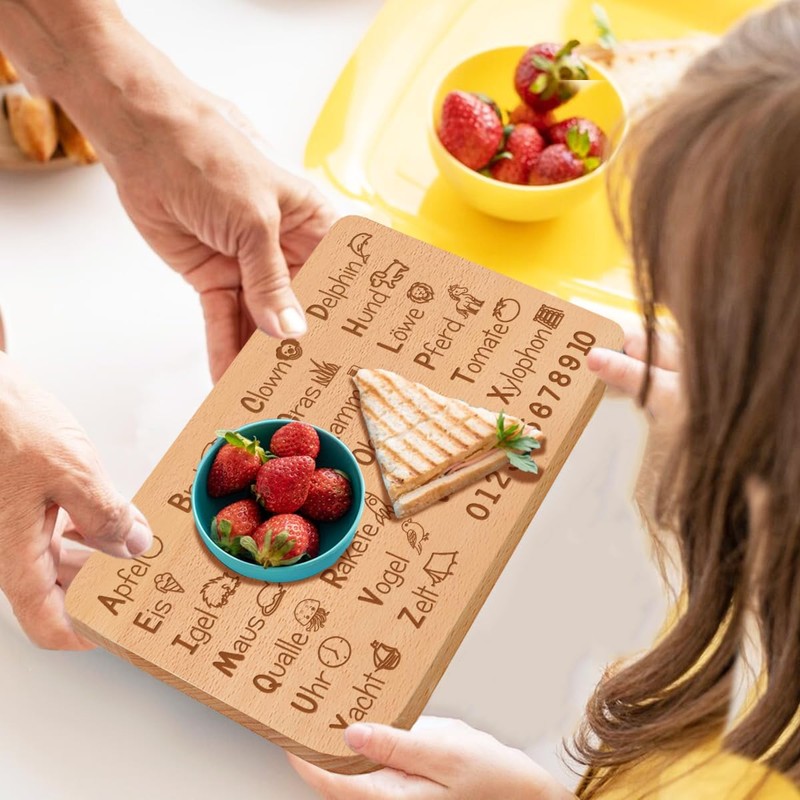 Wooden Board with High-Quality Breakfast Board