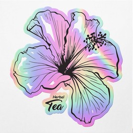 Holographic Decal Stickers of Rose Premium Waterproof Vinyl Decal Stickers for Laptop Phone Accessory Helmet Car Window Mug Tuber Cup Door Wall Decoration - USCVER360309bHO0124