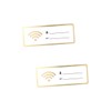OHPHCALL 2pcs Portable WiFi Board Sign Guest Room Essentials WiFi