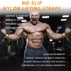 Lights Mountain Wrist Cuffs Weight Lifting Straps – Heavy-Duty Cable