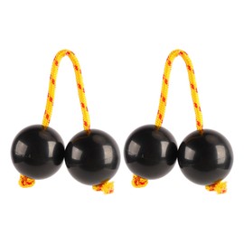 Kashaka Aslatua Shaker African Rhythmic Ball Adjustable African Rhythmic Shaker Ball Kashaka Shaker Instrument Black Pack of 2