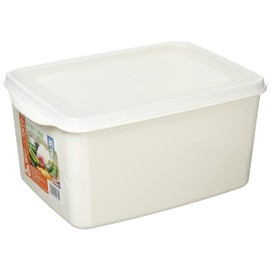 Shinki Synthetic Dragonfly Storage Container, Bran Pickled Container, 6 Liter, Includes Lid, Odor Resistant, Beige, Bran Pickled Sticker, Morning Market, Width 7.9 x Depth 11.4 x Height 5.5 inches (20 x 29 x 14 cm), Made in Japan