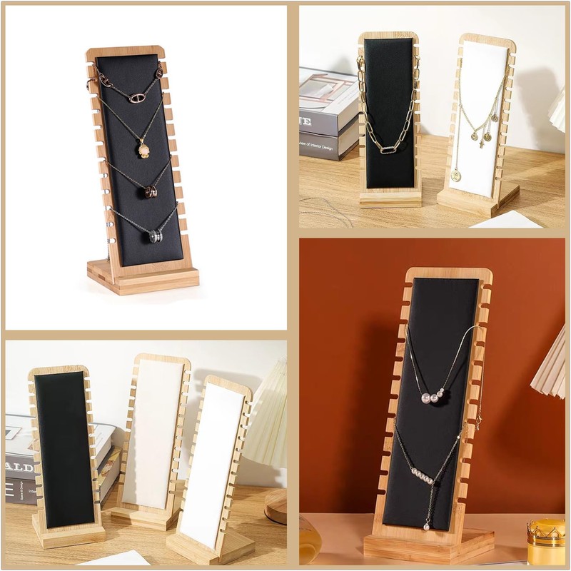 SWTOOL 1PC Natural Color Body Bamboo Jewelry Necklace Display Stand