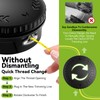 KAITAI String Trimmer Line 095”,Pre-Cut Dual Color 3-Section Fast-Positioning Design,