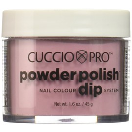Cuccio Pro Powder Polish Dip - Rose W/ Shimmer - Nail Lacquer for Manicures & Pedicures, Easy & Fast Application/Removal - No LED/UV Light Needed - Non-Toxic, Odorless, Highly Pigmented - 2 oz