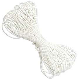 2mm Roman Blind Cord, 20 Meters White Braided Cord Blind String Cord White String Picture Cord Lift Shade Cord Picture Hanging Cord Nylon Braided Cord Frame Hanging String for Crafts Blinds