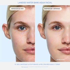 Suero Facial LANEIGE Water Bank Aqua Suero Exfoliante e Hidratante de K-Beauty Exfoliación Suave AHA BHA PHA Impulso de Brillo de Ácido Hialurónico y Ceramida Piel Lisa, Suave y Radiante