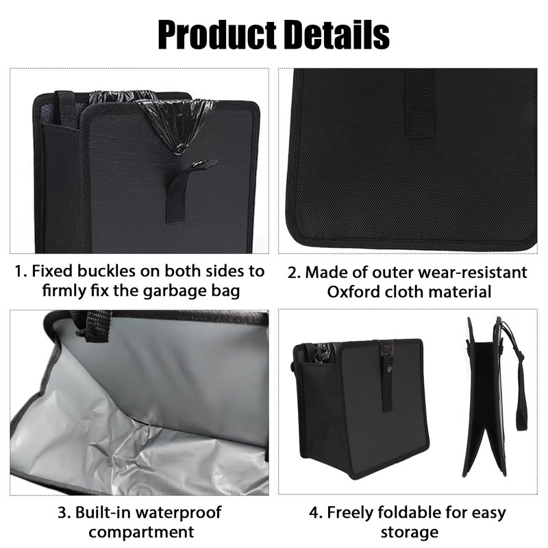 Pack of 2 Hanging Car Bin, 28 x 28 x