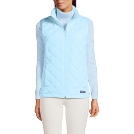 Lands' End Womens Insulated OPP Vest Subtle Blue Regular Medium