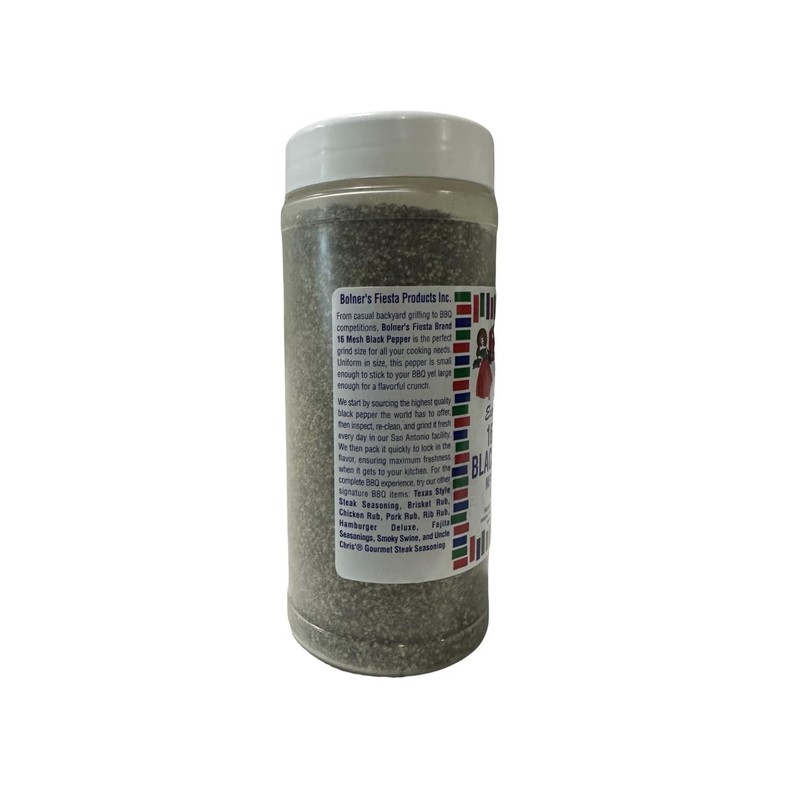 Bolner's Fiesta 16 Mesh Black Pepper 8 oz