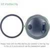 Pack of 6 Replacement Parts Gaskets with Lip Compatible with