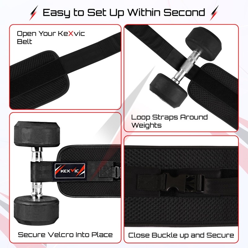Kexvic Hip Thrust Belt - Booty Belt for Hip Thrust